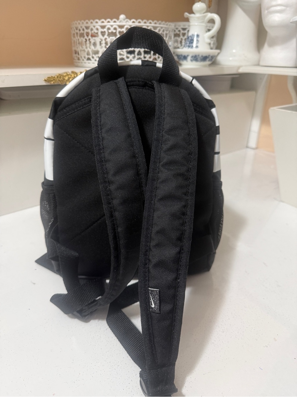 Nike Black & White Mini Backpack - Iconic Swoosh - Picture 2 of 16